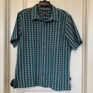 Patagonia SS A/C Plaid Sz L EUC